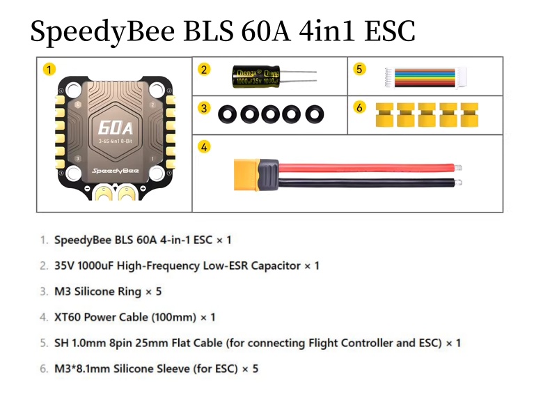 SpeedyBee F4 F405 V4 55A BLS 3 - Speedybee F405 V4 Bls 55A Stack 评论和价格